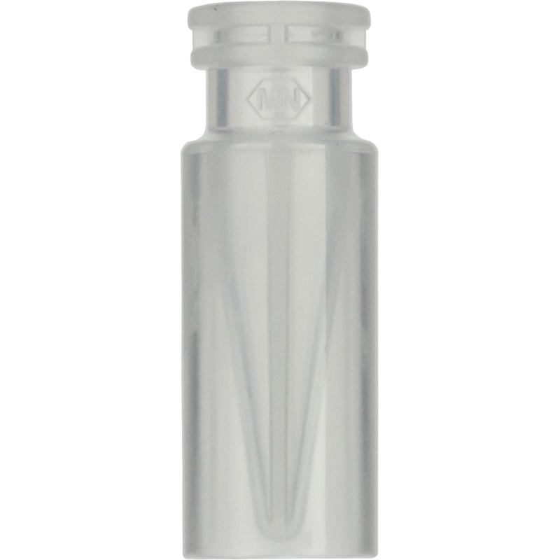 0.3 mL Polypropylene Snap Ring Vial N 11 outer diameter: 11.6 mm, outer height: 32 mm transparent, with inner cone pack of 100