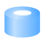 N 11 Aluminium crimp cap, blue, center hole Silicone white/PTFE red Hardness: 45° shore A Thickness: 1.3 mm pack of 100
