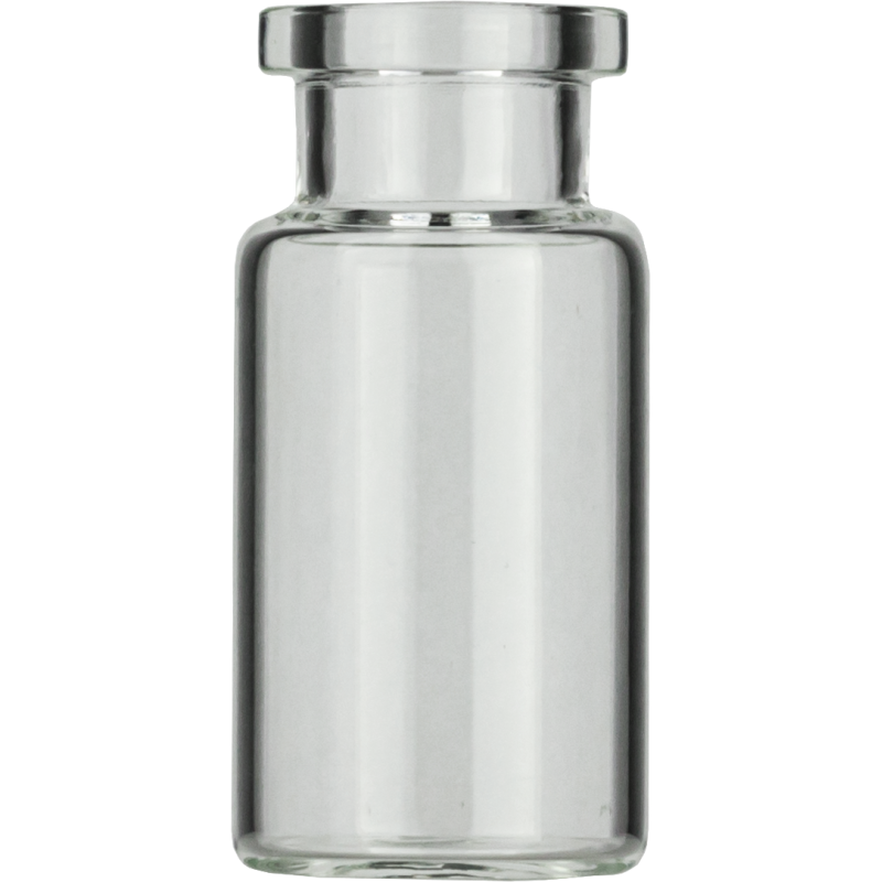 10 mL Headspace Crimp Neck Vial N 20 outer diameter: 22.5 mm, outer height: 46 mm clear, flat bottom, flat DIN crimp neck pack of 100