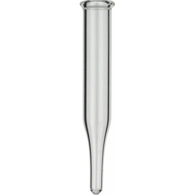 0.3 mL Insert outer diameter: 6 mm, outer height: 40 mm clear, conical, metal spring 702974 necessary pack of 100