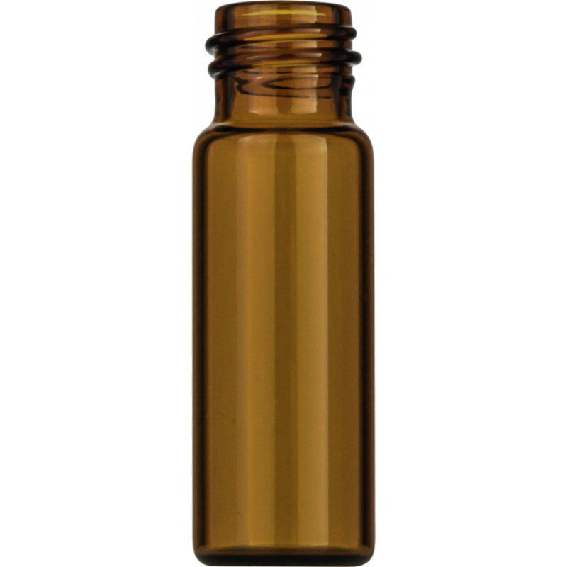 4 mL Screw Neck Vial N 13 outer diameter: 14.75 mm, outer height: 45 mm amber, flat bottom pack of 100