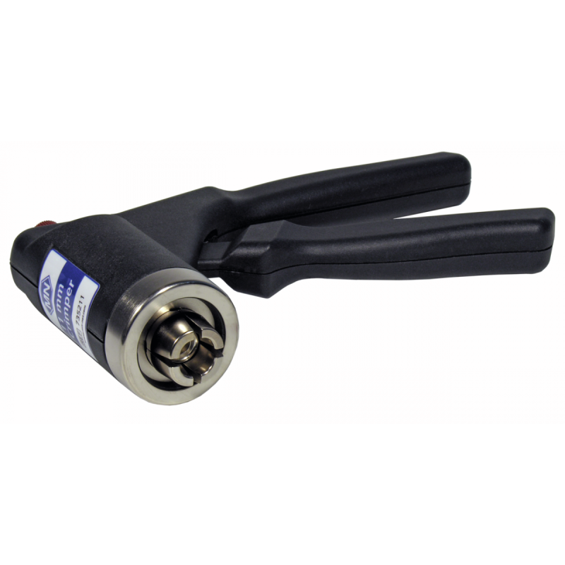 Manual crimper (ergonomic) for 11 mm Aluminium Caps crimping pressure adjustable by knob on the crimping head pack of 1