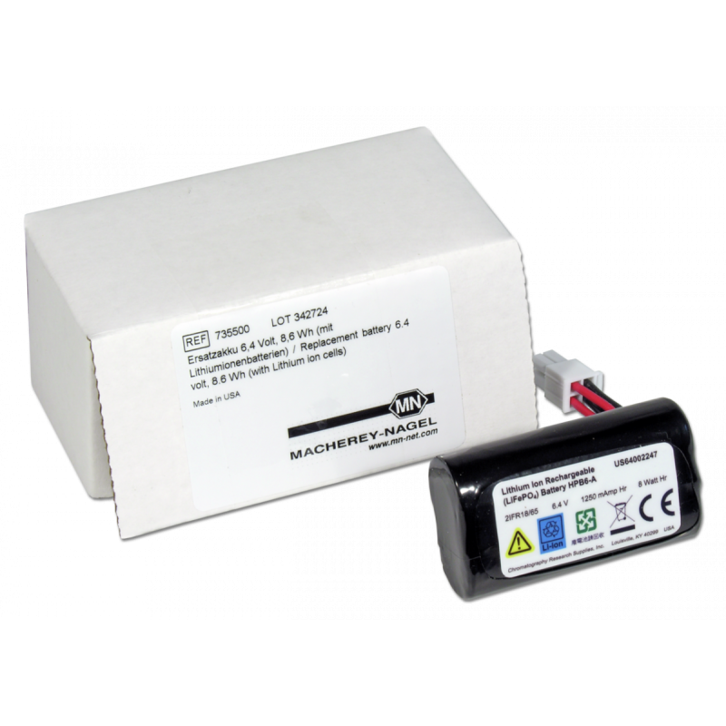 Replacement battery 6.6 Volt, 8.6 Wh