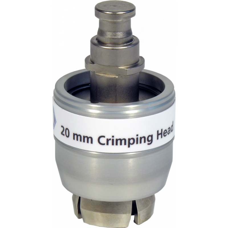 Crimping head for 20 mm Crimp Caps (for electronic high power crimping tool 735700) pack of 1