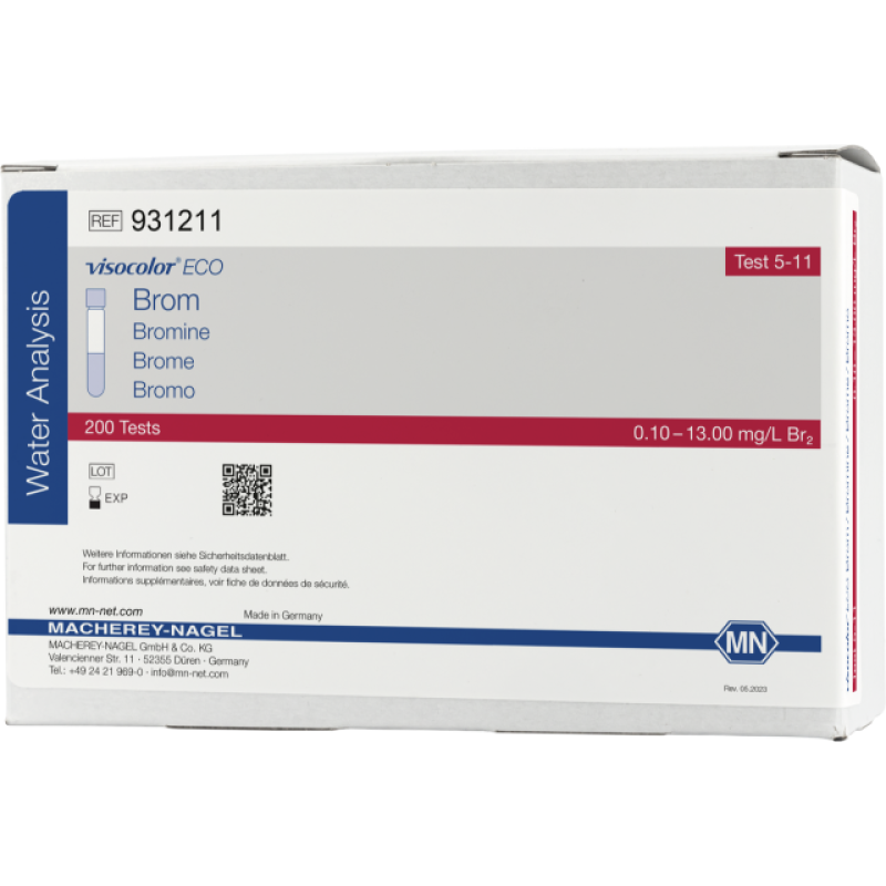 VISOCOLOR ECO Bromine reagent set for photometric determination measuring range: 0.10-13.00 mg/L Br2 sufficient for 200 determinations