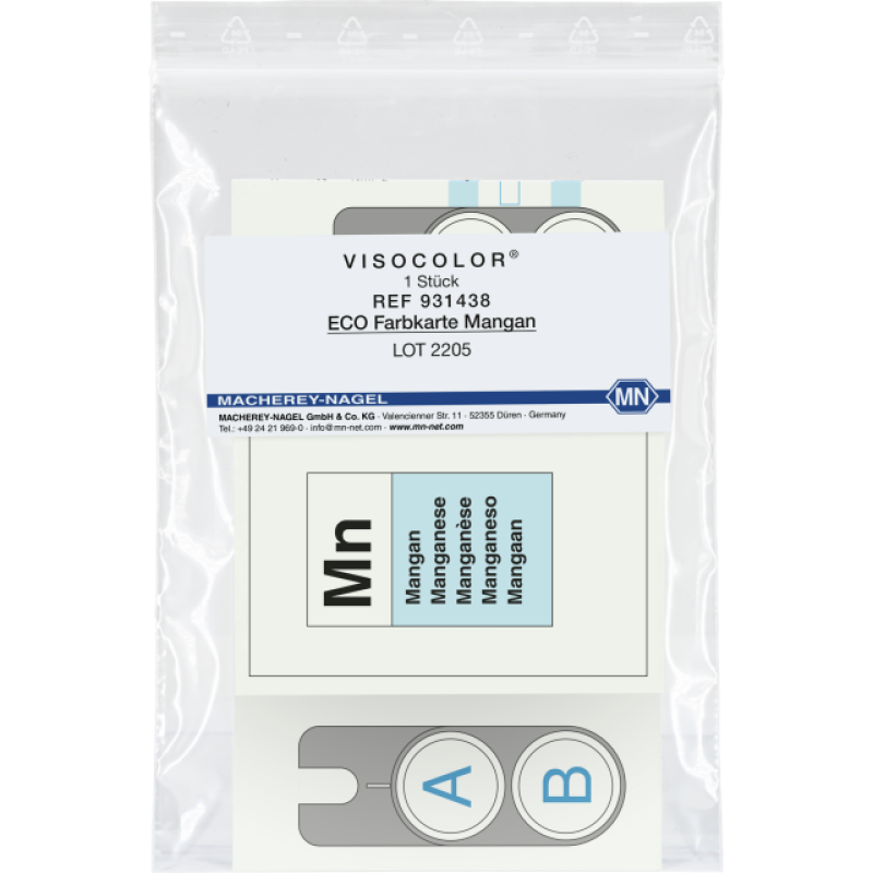 VISOCOLOR ECO Manganese Colour card suitable for Cat.-No. 93103