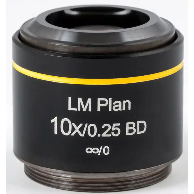Motic Objective LM BD PL, CCIS, LM, plan, achro, BD 10x/0.25, w.d.16.3mm (AE2000 MET)
