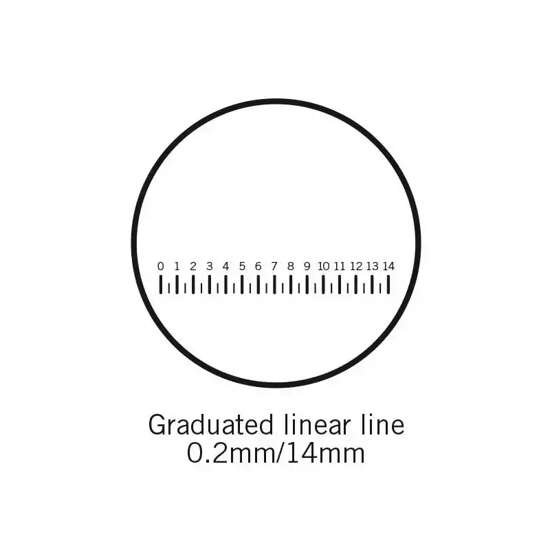 Motic Reticule scale (14mm in 70 divisions), (Ø25mm)