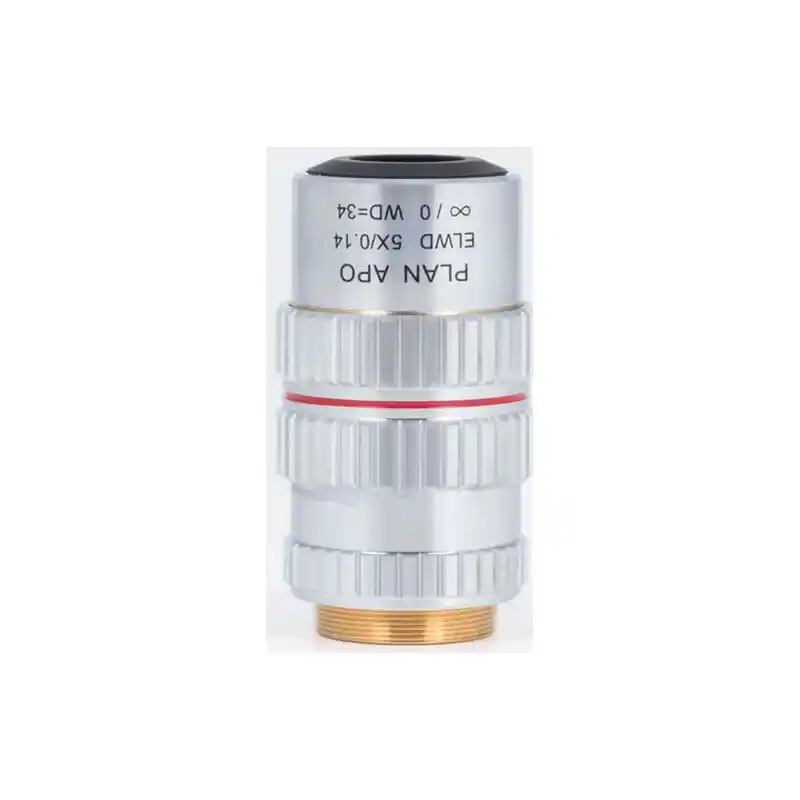 Motic Plan apochromatic objective PA ELWD 5X/0.140 (wd 34mm)