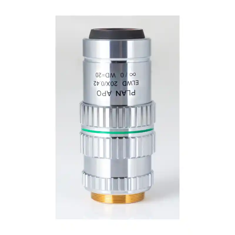 Motic Plan apochromatic objective PA ELWD 20X/0.420 (wd 20mm) parfocality correction