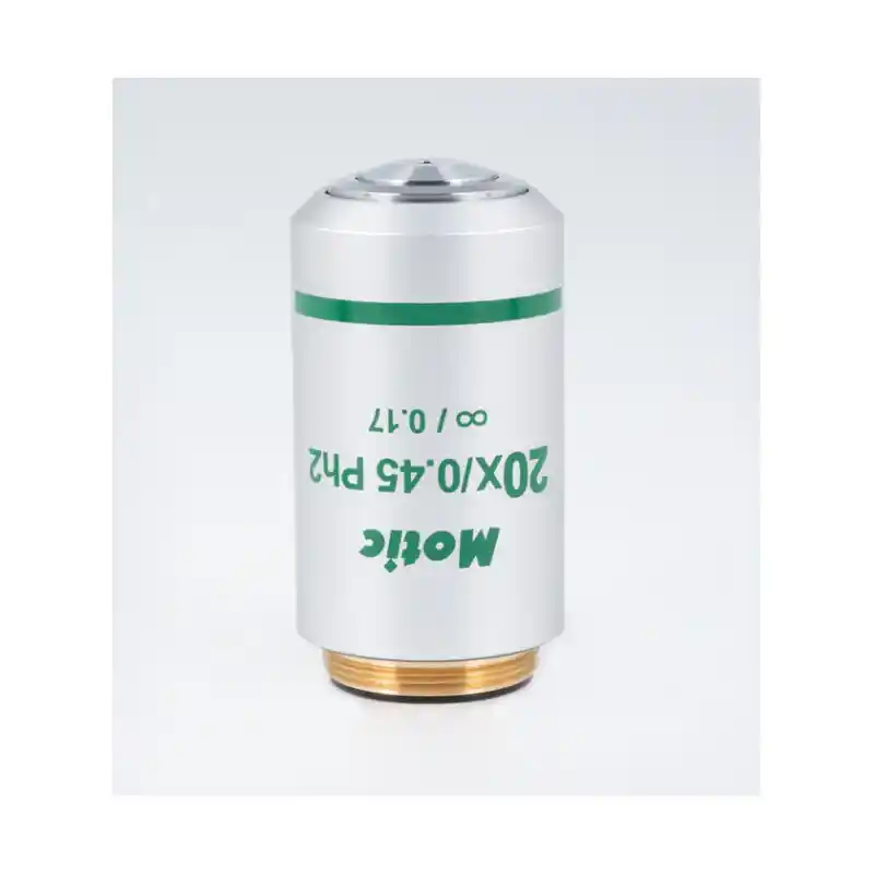 Motic Objective 20X / 0.45, wd 0.8mm, CCIS, UC plan, pos.phase Ph2, infinity