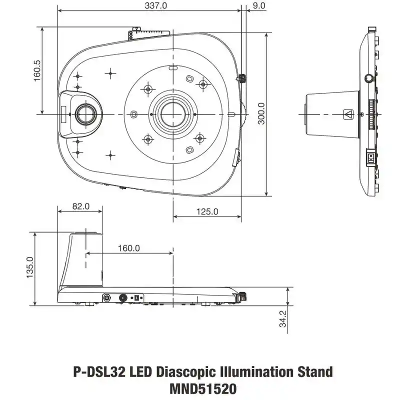 Nikon Stand column P-DSL32 LED Plain Base for transmitted light with pillar
