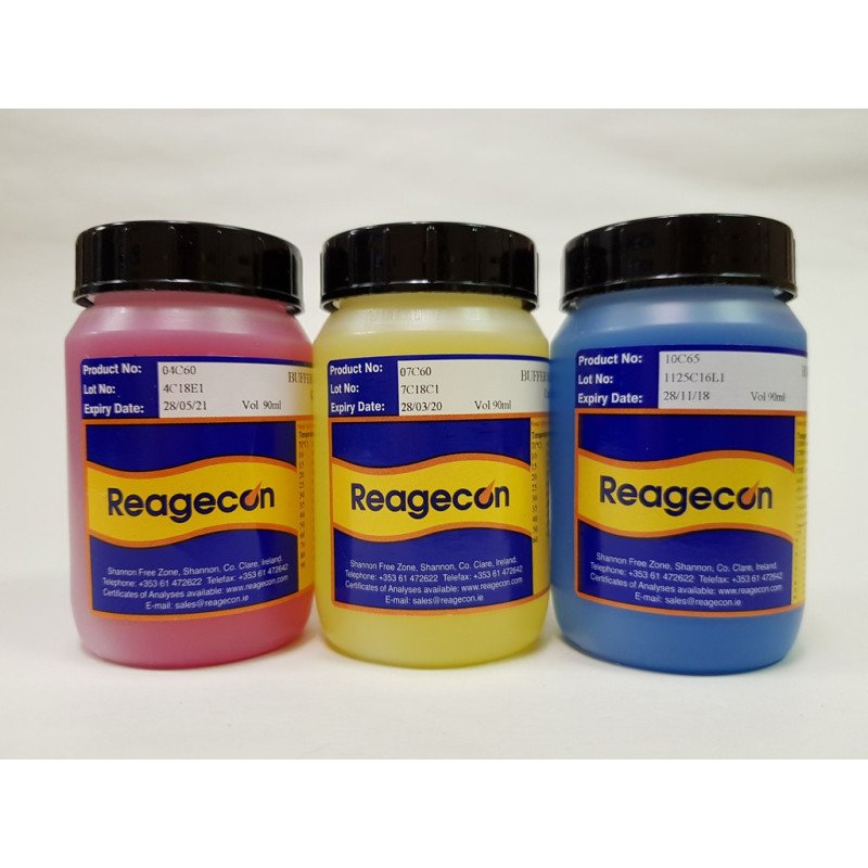 Reagecon pH 4.00 Recal Colour Coded Buffer Solution at 25°C