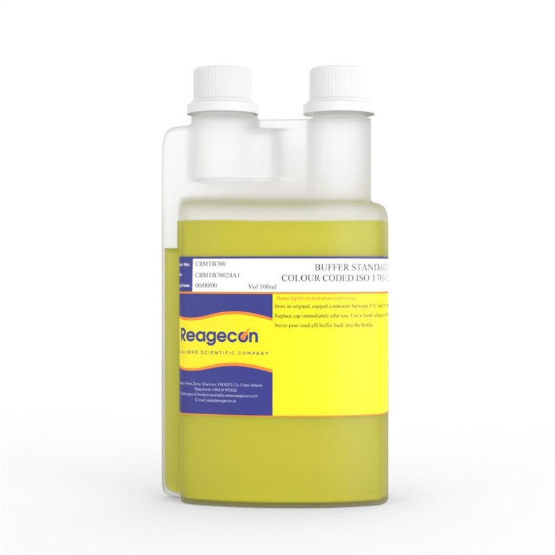 Reagecon Buffer Standard pH 7.00 at 25°C Technical Colour Coded ISO 17034 Certified Reference Material