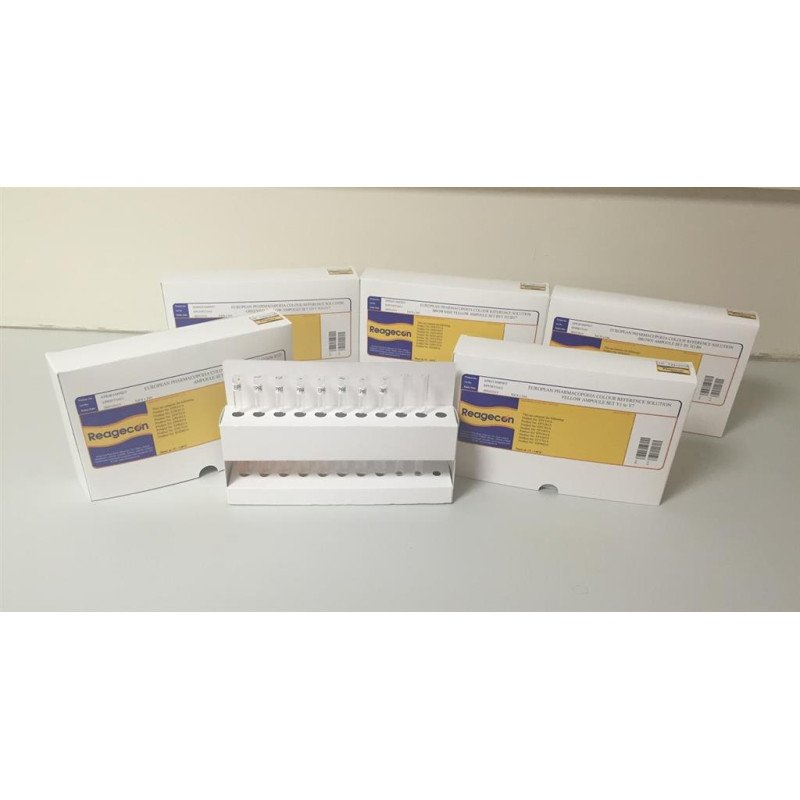 Reagecon BY1 to BY7 Colour Reference Set according to European Pharmacopoeia (EP)