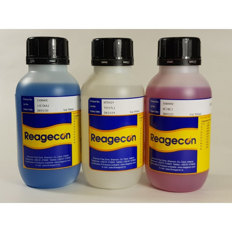 Reagecon pH 4.000 High Resolution Colour Coded Buffer Solution at 25°C
