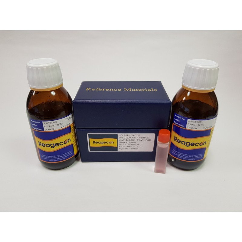 Reagecon Spectrophotometry Samarium UV and Visible Wavelength Standard 235nm  to 480nm