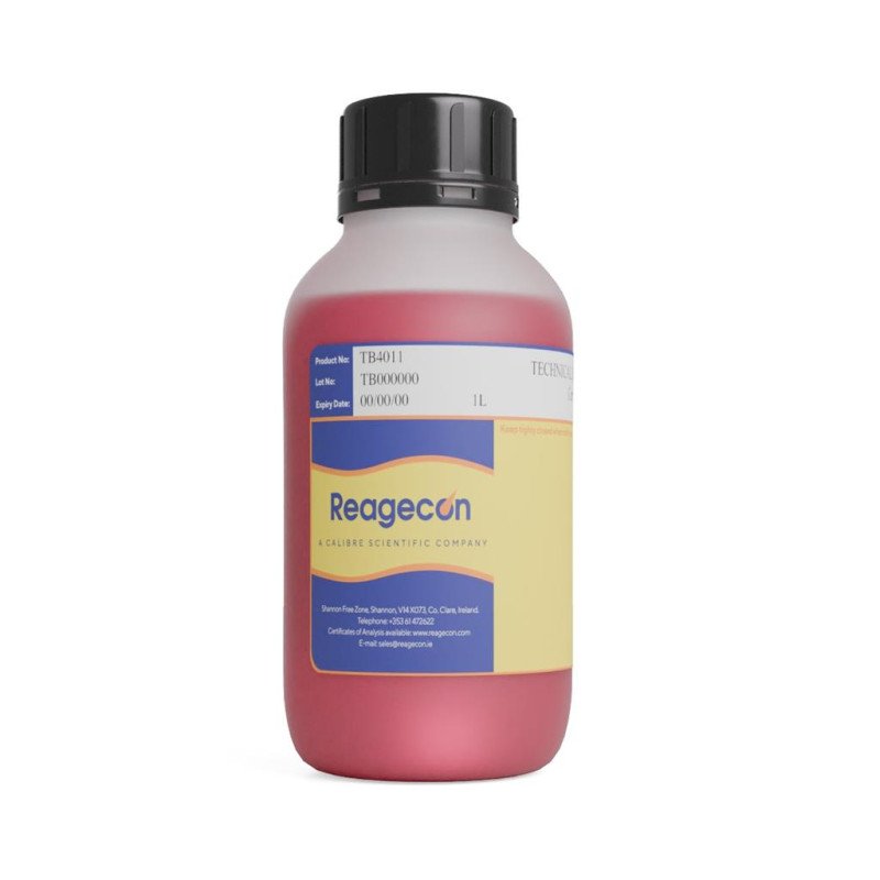 Reagecon pH 4.01 Technical Colour Coded Buffer Solution at 25°C