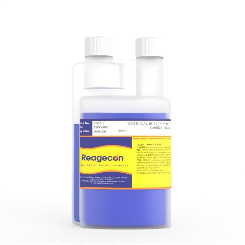 Reagecon pH 9.21 Technical Colour Coded Buffer Solution at 25°C