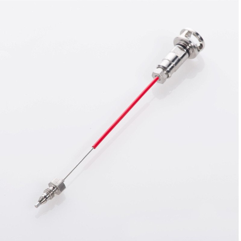 Needle Seat, 0.12mm ID, 0.8mm OD, PEEK™, 600 bar, Comparable to OEM #G1367-87012