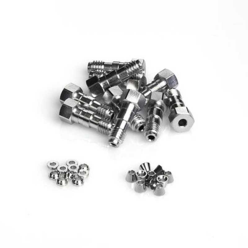 Extra long screw SS Fittings w/fittings screws, front and back ferrules, 10/pk, Comparable to OEM #5065-9967