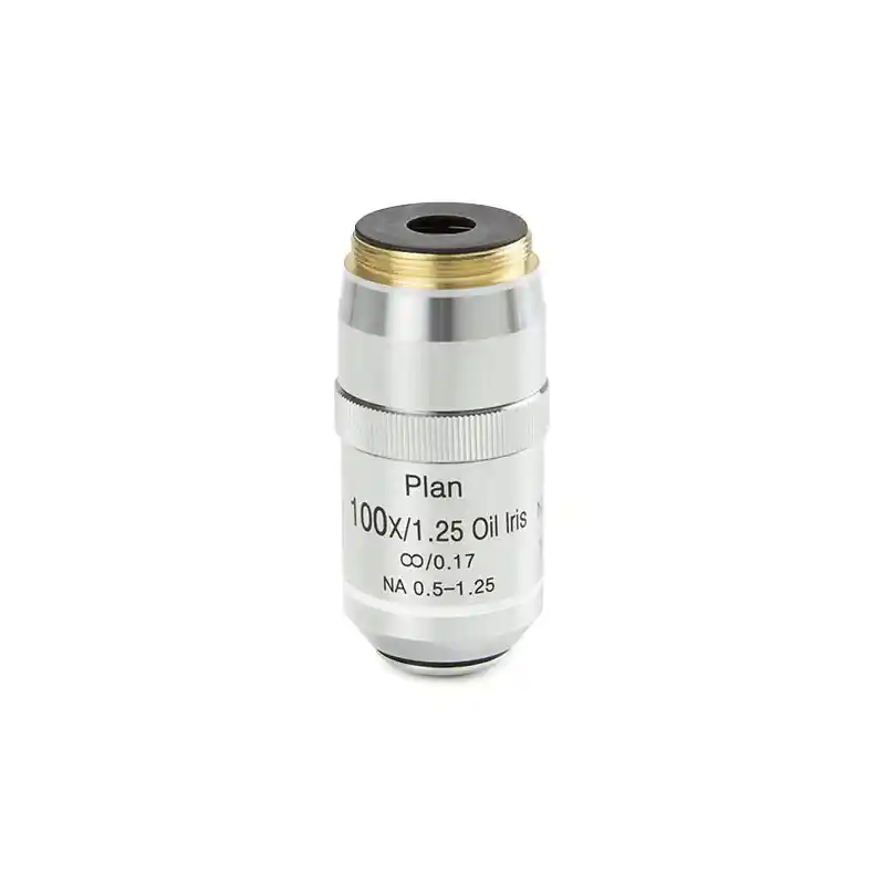 Euromex Objective DX.7200-I, 100x/1,25, wd 0,2 mm, plan infinity, iris diaphragm, oil, S (DelphiX)