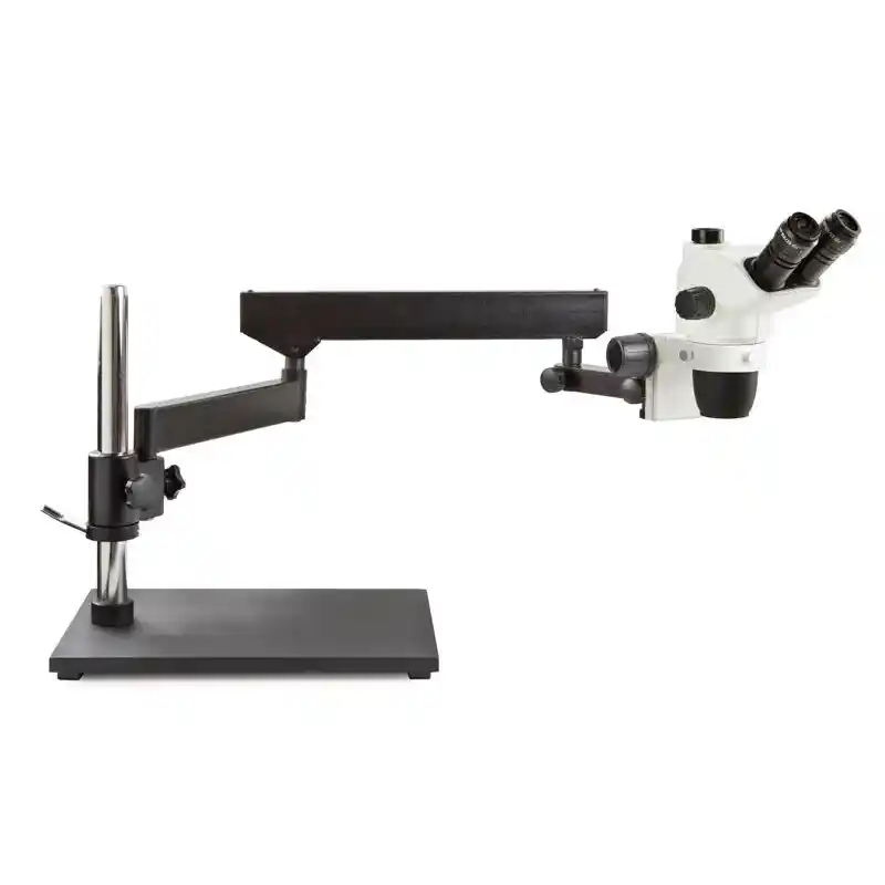 Euromex stereo zoom microscope NZ.1703-A, NexiusZoom EVO, 6.5x to 55x, articulated stand, without illumination, trino