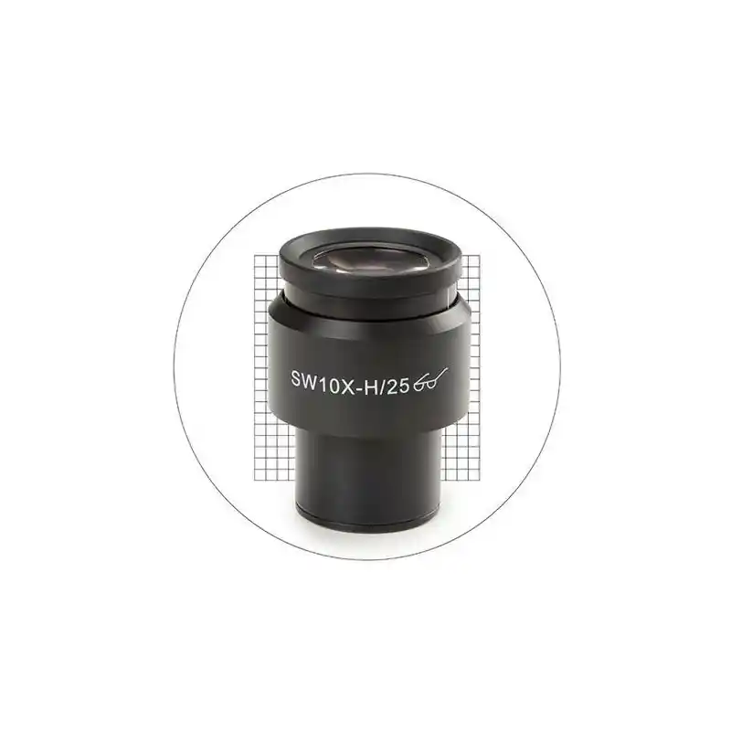 Euromex 10X/25mm SWF, 20x20 measuring grid eyepiece, Ø30 mm, DX.6010-SG (Delphi-X)