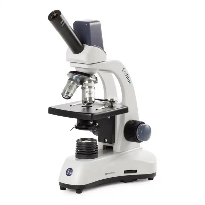 Euromex Microscope EcoBlue EC.1105, mono, digital, 5MP, achromatic, 40x, 100x, 400x, 1000x, LED