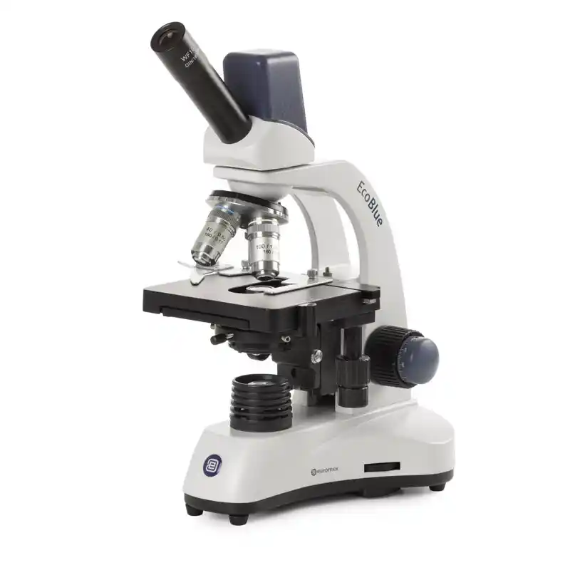 Euromex Microscope EC.1155, mono, digital, 40x-1000x, DL, LED, 10x/18 mm, X-Y cross table, 5 MP