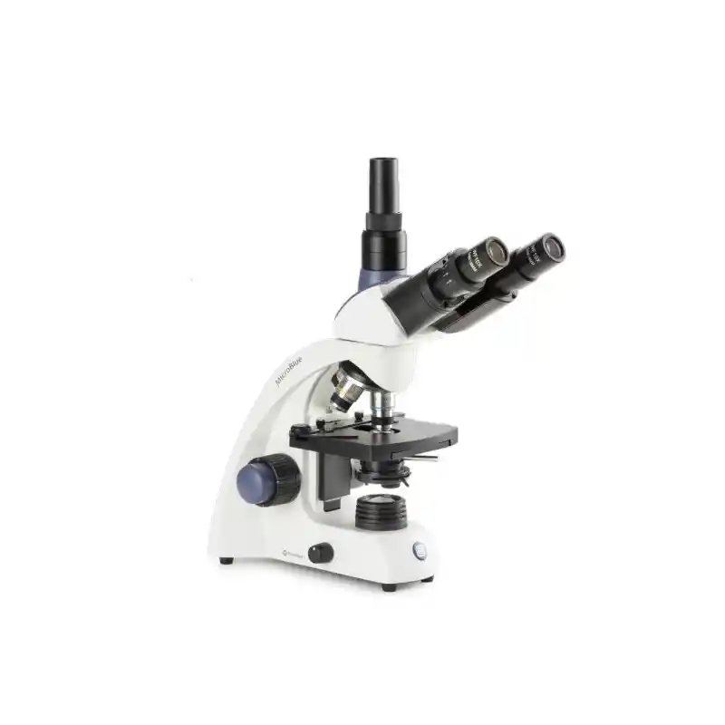 Euromex Microscope MicroBlue, MB.1153, trino, DIN 160, achro, 40x-1000x, 10x/18, Dl, rechargeable battery, LED, 1W
