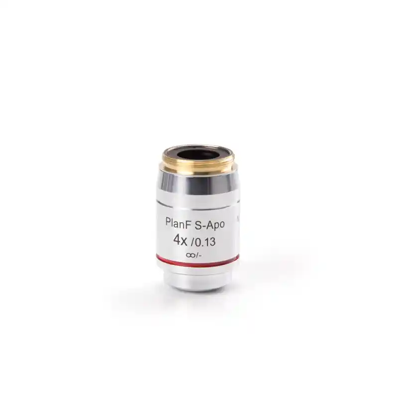 Euromex Objectives: AX.7304, Infinity EIS 60 mm, semi-plan Pli-Apo Fluarex 4x/0.15, M25, 0.17 mm