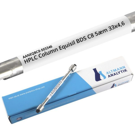 HPLC Column Equisil BDS C8, 120Å, 5.0 µm, 4.6 x 33 mm, 7% Carbon, endcapped