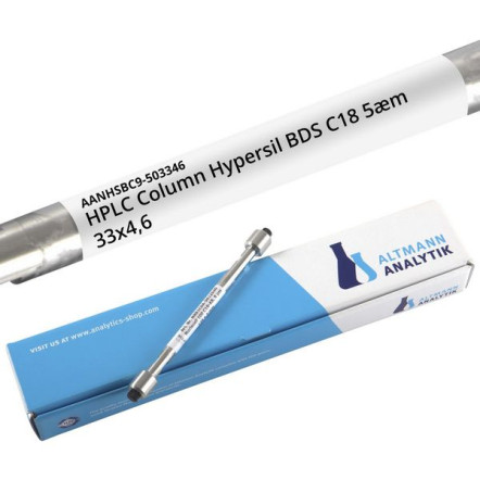 HPLC Column Hypersil BDS C18, 120Å, 5.0 µm, 4.6 x 33 mm, 11% Carbon, endcapped