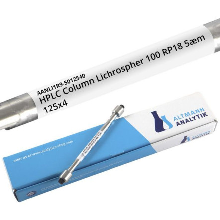 HPLC Column Lichrospher 100 RP18, 5.0 µm, 4 x 125 mm, 21% Carbon