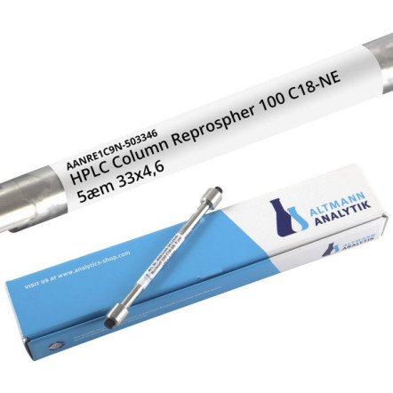 HPLC Column Reprospher 100 C18-NE, 5.0 µm, 4.6 x 33 mm, 15% Carbon, not endcapped